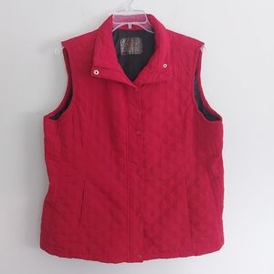 Avirex AVX Quilted Mens Red Vest Size 18/20  Biker Vest
